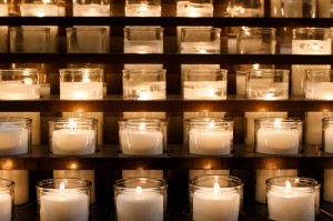 Candles in St Louis Cathedral