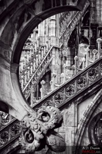 Atop the Duomo of Milano