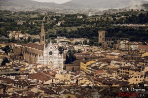 High View of Firenze, Italy